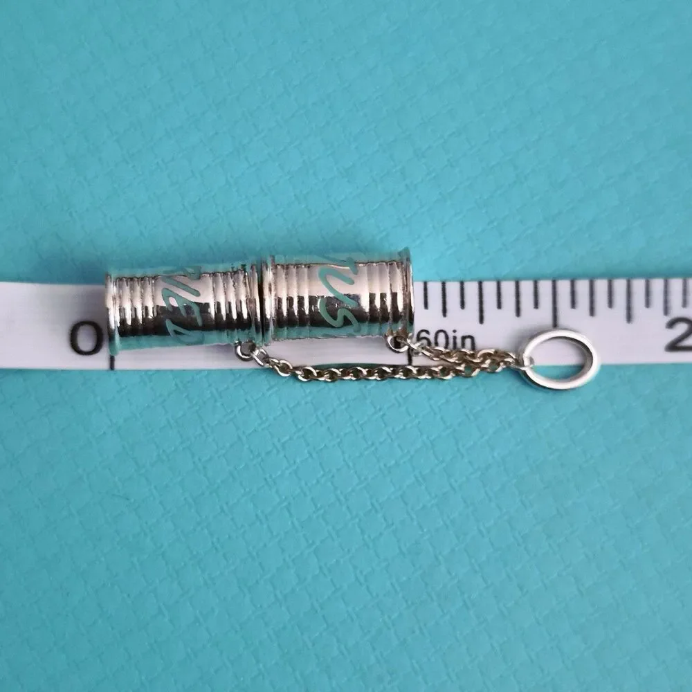 RARE Tiffany & Co. Blue Enamel “Just Married” Sterling Silver Charm Pendant - Picture 6 of 6